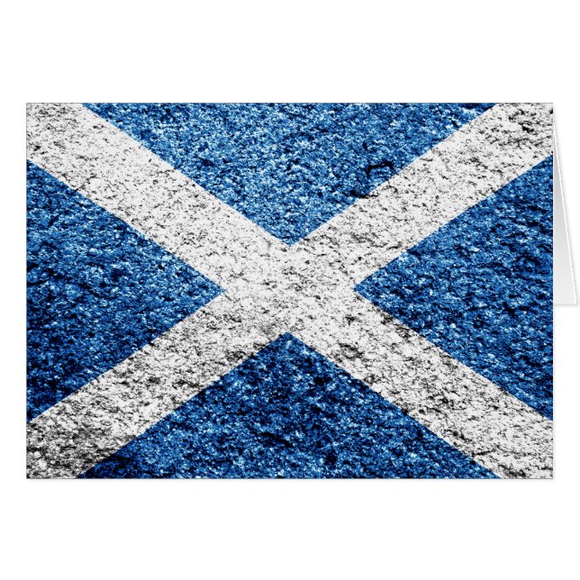 Scotland Flagga Distress Hälsningskort (Framsidan Horizontal)