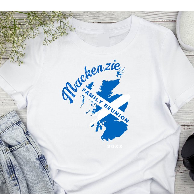 Scotland Flagga Family Reunion T Shirt (Skapare uppladdad)