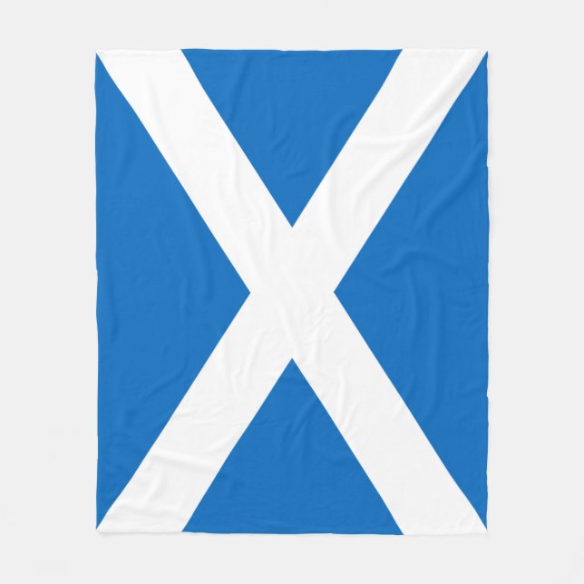 Scotland flagga Fleece Blanket (Framsidan)