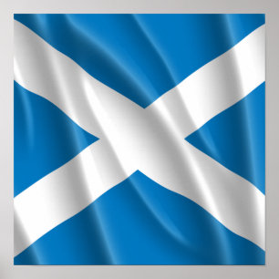 SCOTLAND-FLAGGA FLYING POSTER