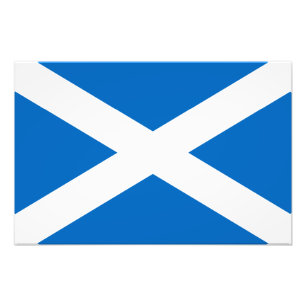 Scotland Flagga Fototryck