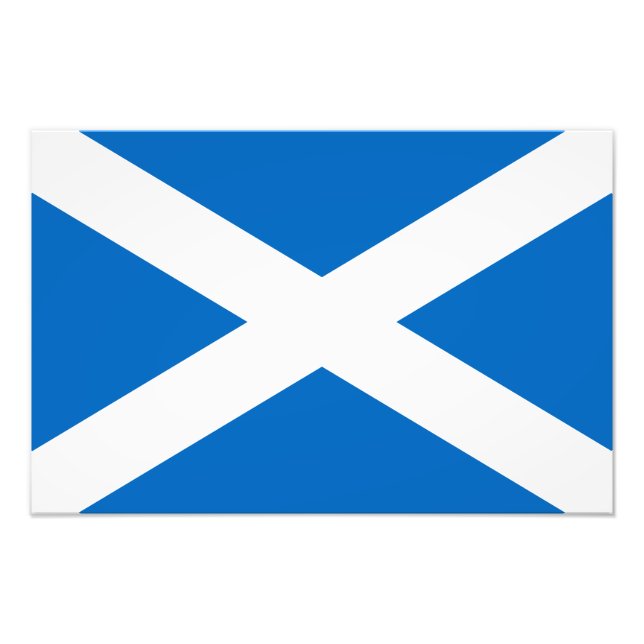 Scotland Flagga Fototryck (Framsidan)