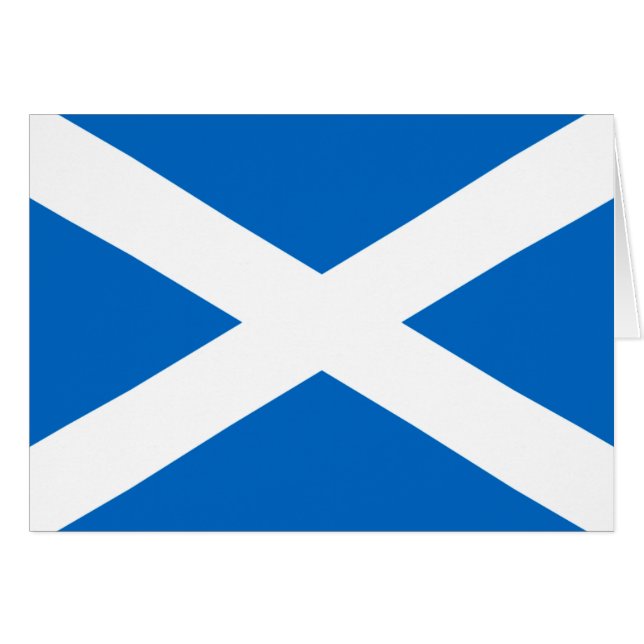 Scotland Flagga Freedom Hälsningskort (Framsidan Horizontal)