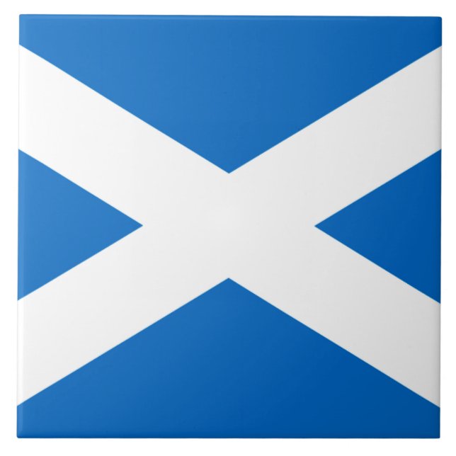 Scotland Flagga Freedom Kakelplatta (Framsidan)