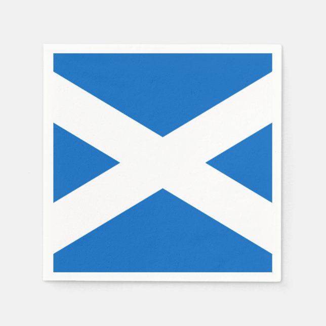 Scotland Flagga Freedom Pappersservett (Framsidan)