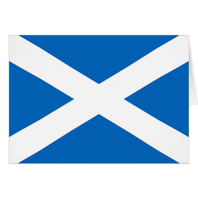Scotland Flagga Hälsningskort (Framsidan Horizontal)