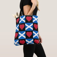 Scotland Flagga Heart Mönster Patriotic Scottish