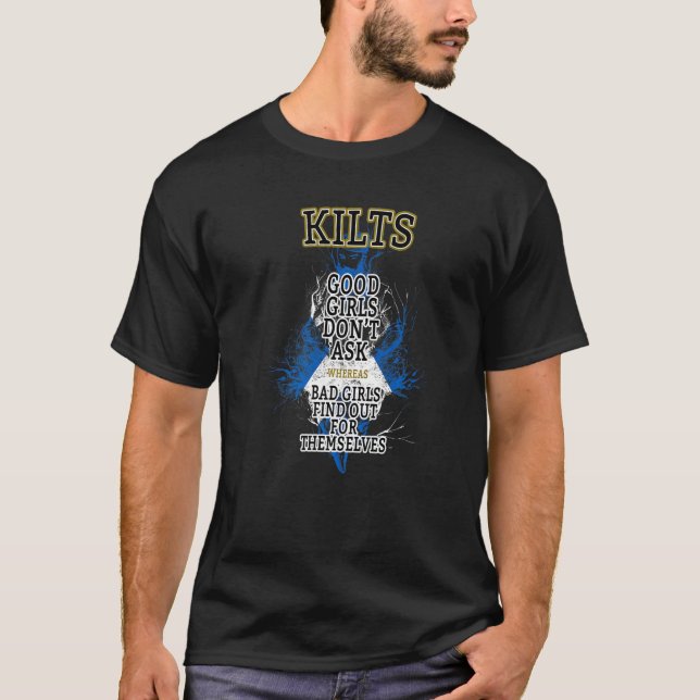 Scotland Flagga Idea För manar & Scottish Kilt T Shirt (Framsida)
