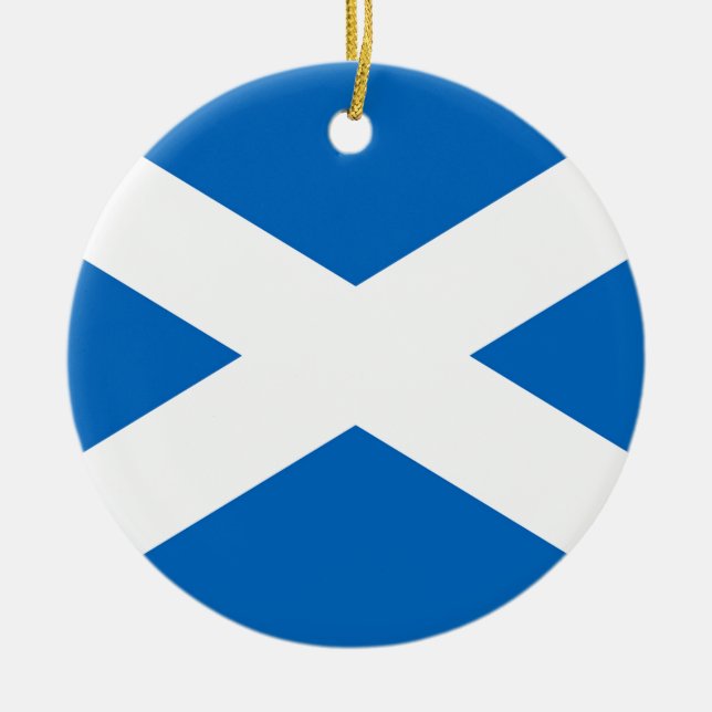 Scotland Flagga Julgransprydnad Keramik (Framsidan)