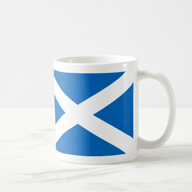 Scotland flagga kaffemugg (Höger)