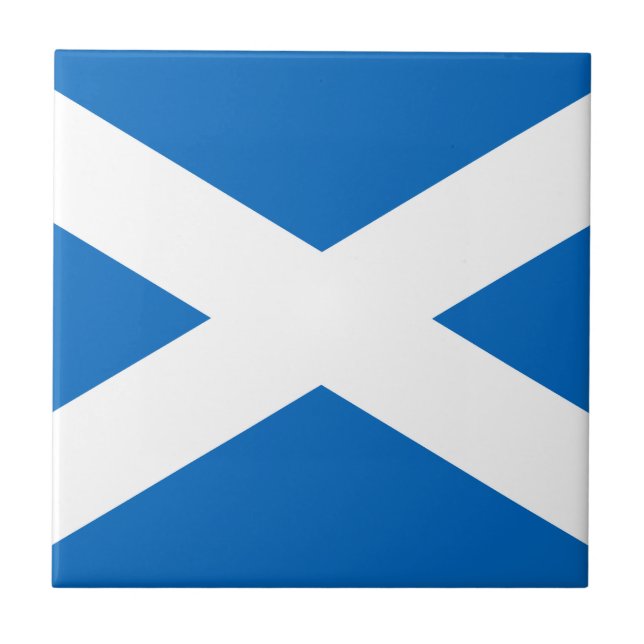 Scotland Flagga Kakelplatta (Framsidan)