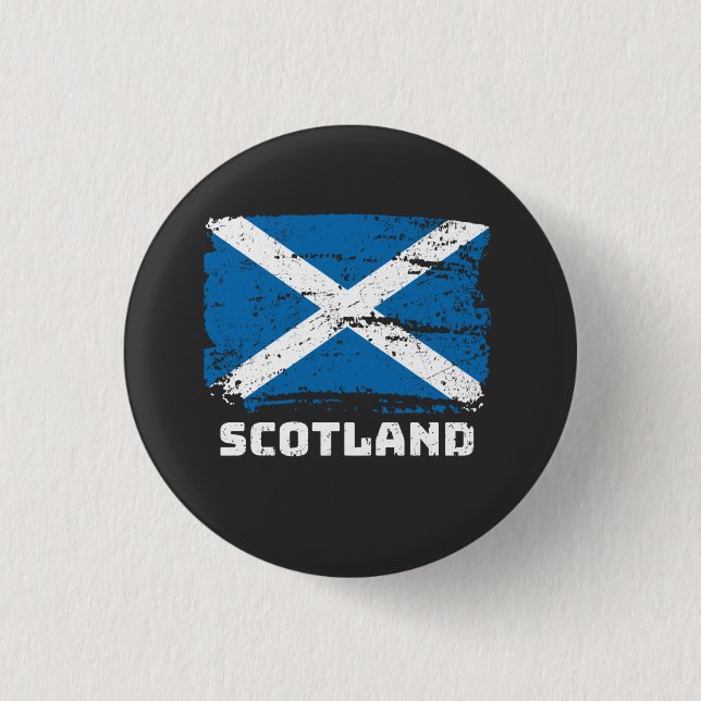 Scotland Flagga Knapp (Framsida)
