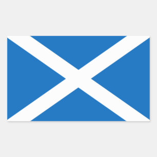 Scotland flagga rektangulärt klistermärke
