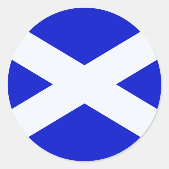 Scotland flagga runt klistermärke (Framsida)