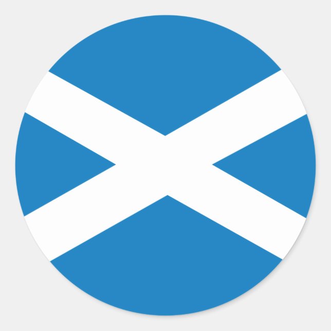 Scotland flagga runt klistermärke (Framsida)