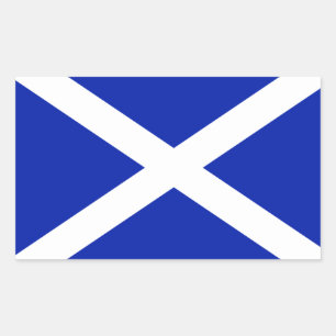Scotland Flagga Sticker Rektangulärt Klistermärke