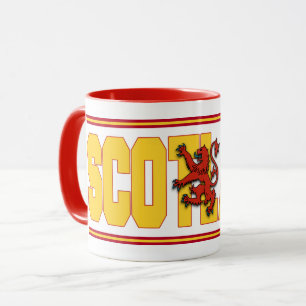 Scotland Flagga Text Mugg