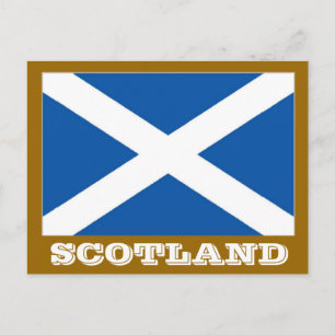 Scotland flagga vykort
