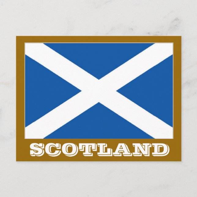 Scotland flagga vykort (Framsida)