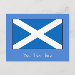 Scotland Flagga Vykort