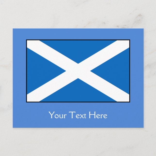 Scotland Flagga Vykort (Framsida)