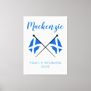 Scotland Flaggor Family Reunion Canvastryck
