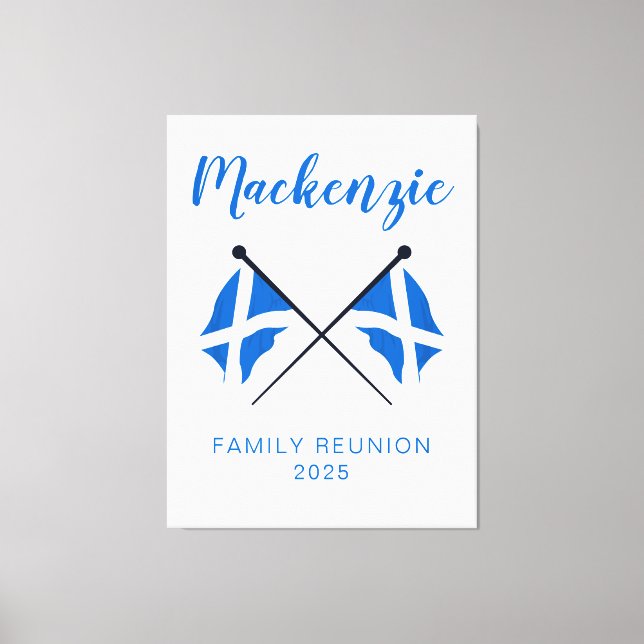 Scotland Flaggor Family Reunion Canvastryck (Framsida)