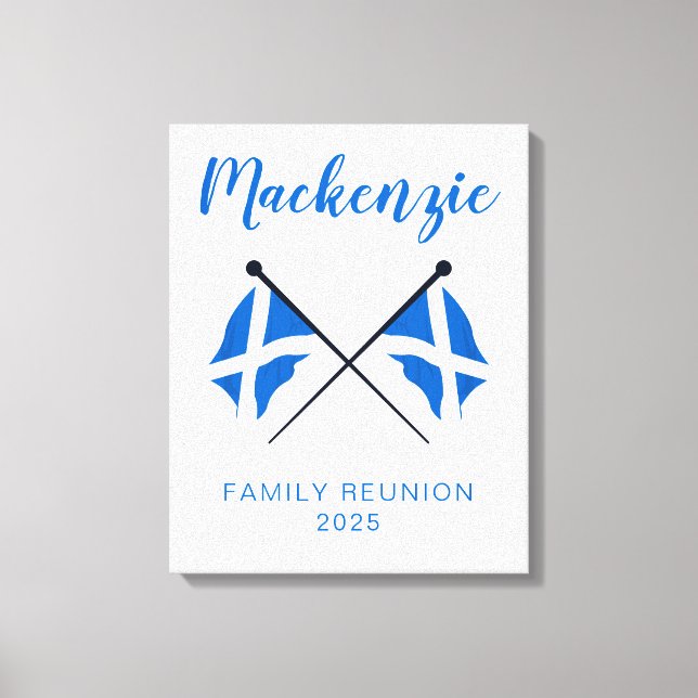 Scotland Flaggor Family Reunion Canvastryck (Framsida)
