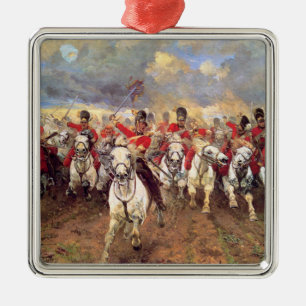 Scotland For All (Cavalry Officers) (militärt) Julgransprydnad Metall