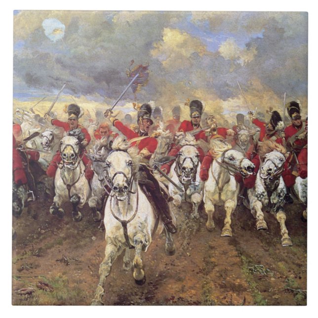 Scotland For All (Cavalry Officers) (militärt) Kakelplatta (Framsidan)