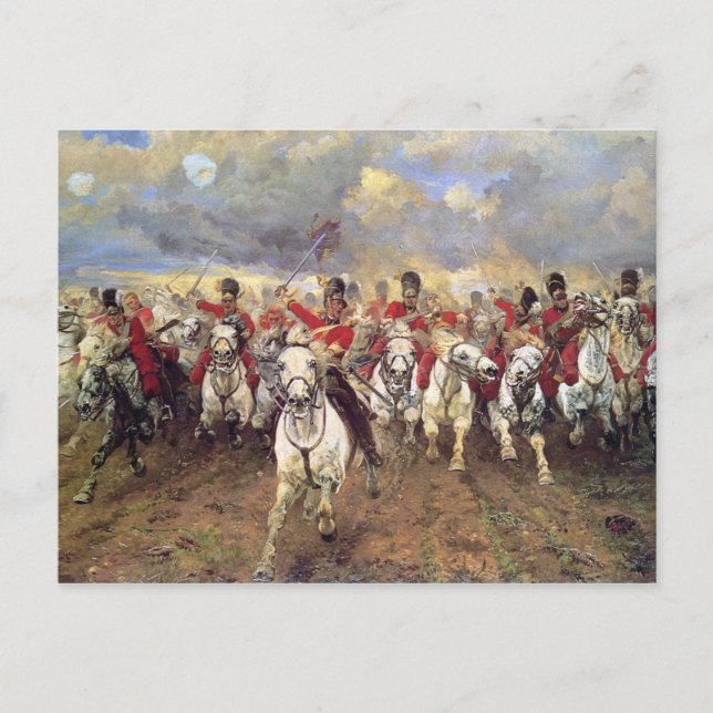 Scotland For All (Cavalry Officers) (militärt) Vykort (Framsida)