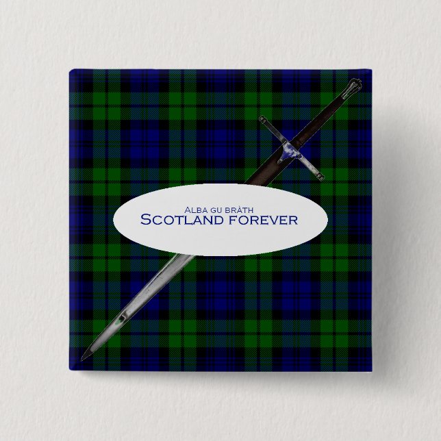 Scotland Forever Alba gu bràth Knapp (Framsida)