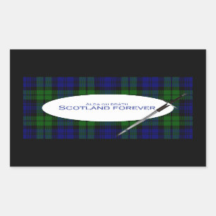 Scotland Forever Alba gu bràth Rektangulärt Klistermärke