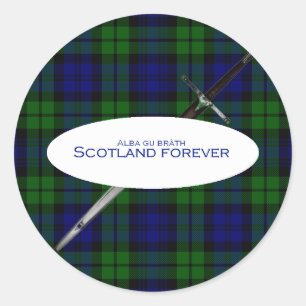 Scotland Forever Alba gu bràth Runt Klistermärke