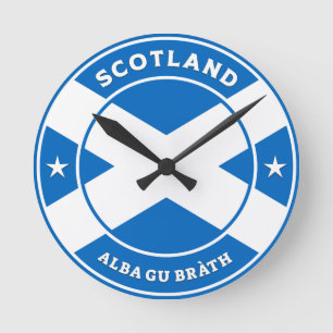 Scotland Forever Rund Klocka