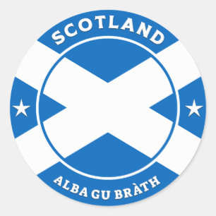 Scotland Forever Runt Klistermärke
