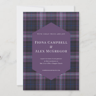 Scotland Forever Tartan Inbjudan