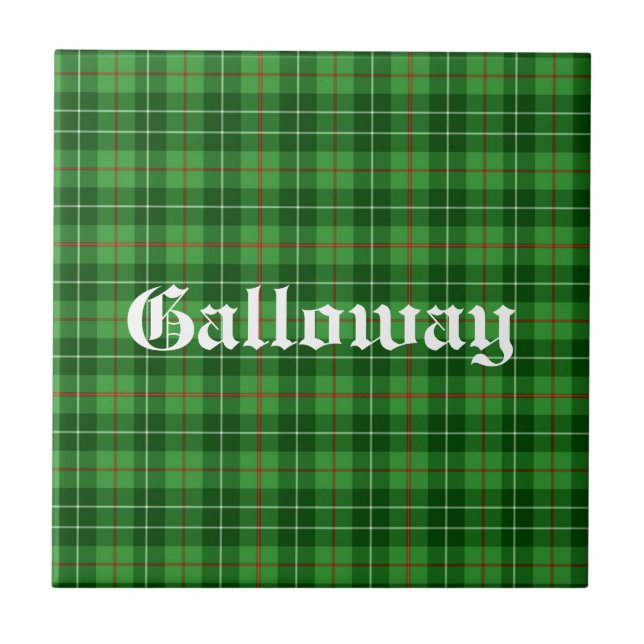Scotland Galloway District Tartan Personlig Kakelplatta (Framsidan)