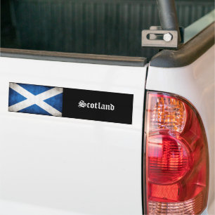 Scotland Grunge Flagga Bildekal