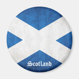 Scotland Grunge Flagga Magnet