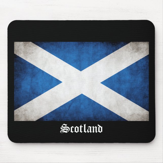 Scotland Grunge Flagga Musmatta (Framsidan)
