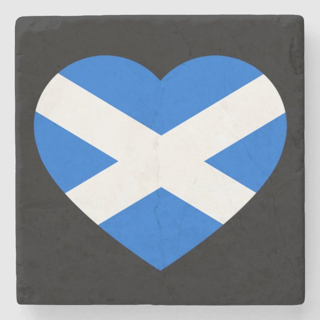 Scotland Heartflag kusterercnt Stenunderlägg (Framsidan)