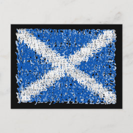 Scotland Independence: Scottish Yes flagga, Vykort
