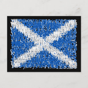 Scotland Independence: Scottish Yes flagga, Vykort