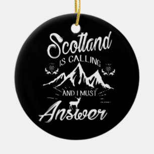 SCOTLAND KALLAR JULGRANSPRYDNAD KERAMIK
