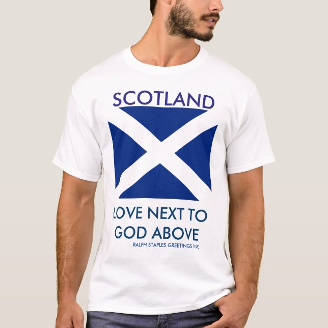 SCOTLAND KÄRLEK T-SHIRT (Framsida)