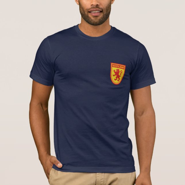 Scotland Lejon Rampant Shield Tshirt Tee (Framsida)