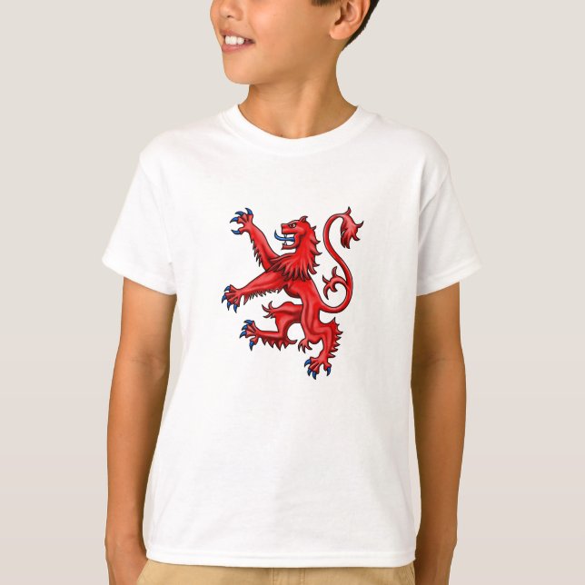 Scotland Lejon Rampant T Shirt (Framsida)