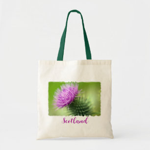 "Scotland" Lila Thistle Tote bag Tygkasse