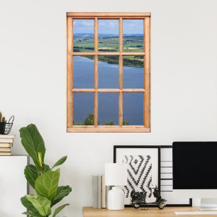 Scotland Loch View från Window Poster
